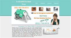 Desktop Screenshot of pearland--locksmith.com